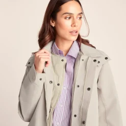 Remi Womens Classic Waterproof Car Coat - Cool Beige