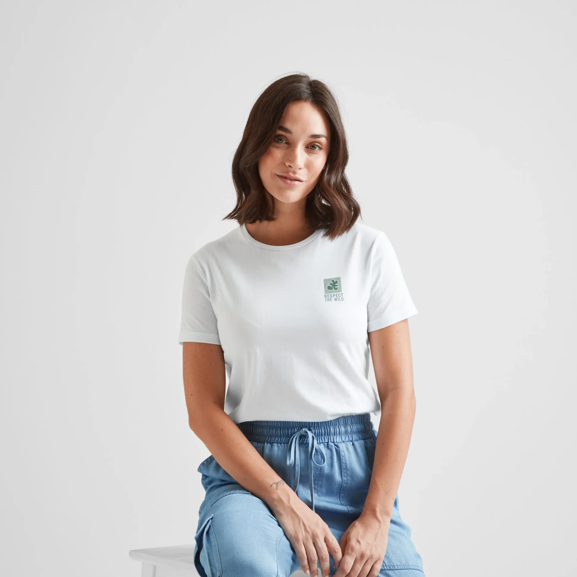 Respect Womens 100% Cotton Supersoft T-Shirt - Optic White