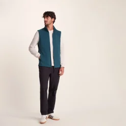 Revive Mens Fleece Gilet - Dark Turquoise