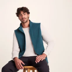 Revive Mens Fleece Gilet - Dark Turquoise