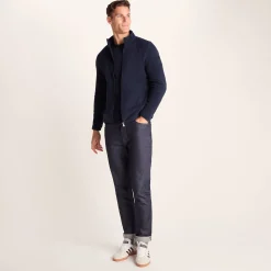 Revive Mens Fleece Jacket - Dark Indigo