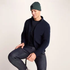 Revive Mens Fleece Jacket - Dark Indigo