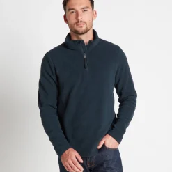 Revive Mens Quarter Zip Fleece - Dark Indigo