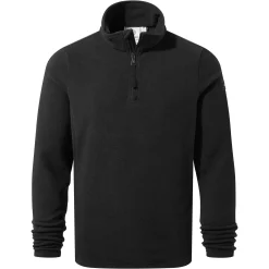 Revive Mens Quarter Zip Fleece - Black