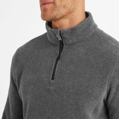 Revive Mens Quarter Zip Fleece - Grey Marl