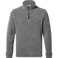 Revive Mens Quarter Zip Fleece - Grey Marl