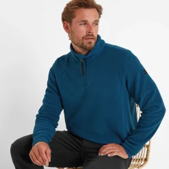 Revive Mens Quarter Zip Fleece - Marine Blue