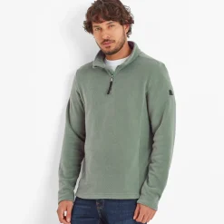 Revive Mens Quarter Zip Fleece - Light Forest