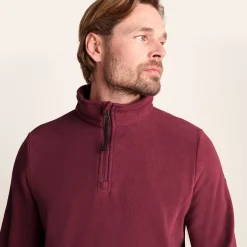 Revive Mens Quarter Zip Fleece - Garnet Red