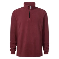 Revive Mens Quarter Zip Fleece - Garnet Red