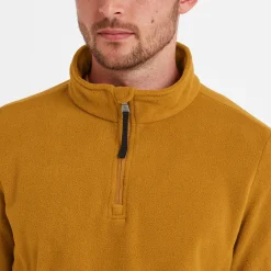 Revive Mens Quarter Zip Fleece - Rich Ochre