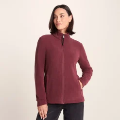 Revive Womens Fleece Jacket - Burgundy