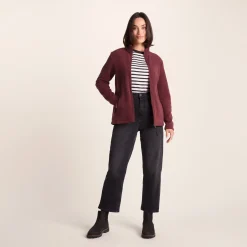 Revive Womens Fleece Jacket - Burgundy