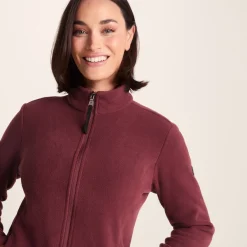 Revive Womens Fleece Jacket - Burgundy