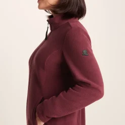 Revive Womens Fleece Jacket - Burgundy