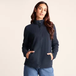 Revive Womens Fleece Jacket - Dark Indigo