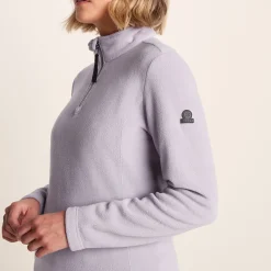 Revive Womens Quarter Zip Fleece - Lavender Grey