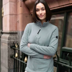 Revive Womens Quarter Zip Fleece - Smokey Teal