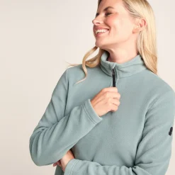 Revive Womens Quarter Zip Fleece - Smokey Teal