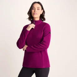 Revive Womens Quarter Zip Fleece - Purple Berry