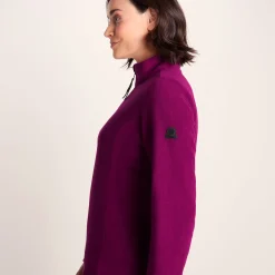Revive Womens Quarter Zip Fleece - Purple Berry
