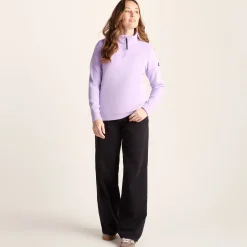 Revive Womens Quarter Zip Fleece - Lilac Blossom