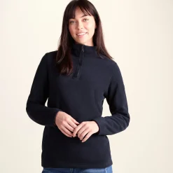 Revive Womens Quarter Zip Fleece - Dark Indigo