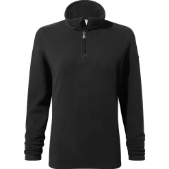Revive Womens Quarter Zip Fleece - Black