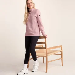 Revive Womens Quarter Zip Fleece - Faded Pink