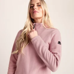 Revive Womens Quarter Zip Fleece - Faded Pink