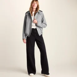Robyn Womens Waterproof Short Trench Coat - Mid Grey Melange