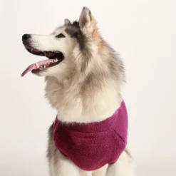 Rover Sherpa Dog Coat L - Washed Burgundy