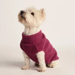 Rover Sherpa Dog Coat S - Washed Burgundy