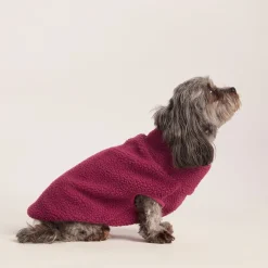 Rover Sherpa Dog Coat XS - Washed Burgundy