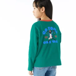 Ryeland Kids Shaun the Sheep T-Shirt LS - Jungle Green