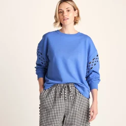 Samara Womens Relaxed Fit Supersoft Sweat - Cornflower Blue