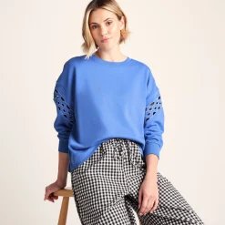 Samara Womens Relaxed Fit Supersoft Sweat - Cornflower Blue