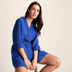 Samie Womens 100% Cotton Shorts - Ultramarine Blue