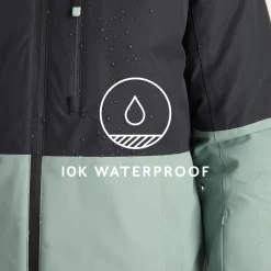 Samoens Mens Waterproof Ski Jacket - Steel Teal/Black