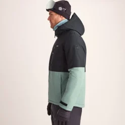 Samoens Mens Waterproof Ski Jacket - Steel Teal/Black