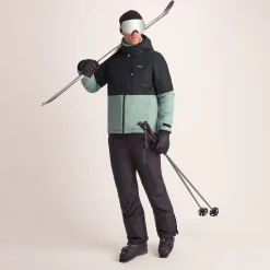 Samoens Mens Waterproof Ski Jacket - Steel Teal/Black