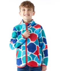 Sardi Kids Shaun the Sheep Sherpa Jacket - Space Blue Sheep Print