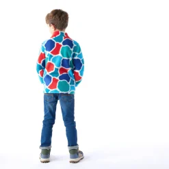 Sardi Kids Shaun the Sheep Sherpa Jacket - Space Blue Sheep Print