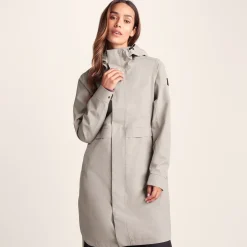Saunter Womens Long Waterproof Jacket - Dark Taupe