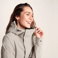 Saunter Womens Long Waterproof Jacket - Dark Taupe