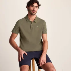 Sawyer Mens 100% Cotton Jersey Polo Shirt - Mushroom