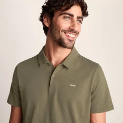 Sawyer Mens 100% Cotton Jersey Polo Shirt - Mushroom