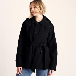 Shea Womens Waterproof Trench Coat - Black