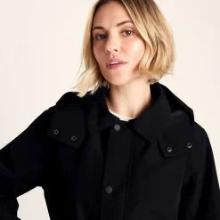 Shea Womens Waterproof Trench Coat - Black