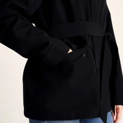 Shea Womens Waterproof Trench Coat - Black